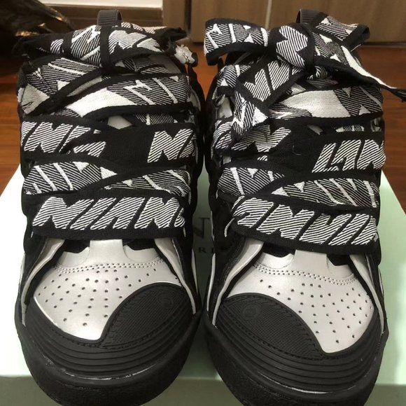 Lanvin Curb Sneaker in Black and Gray - Picture 1 of 13